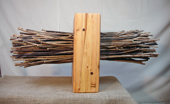 Sticks Through Block  view 5
